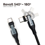 Revolt 540+180degree Rotation Braided Cable - 60W