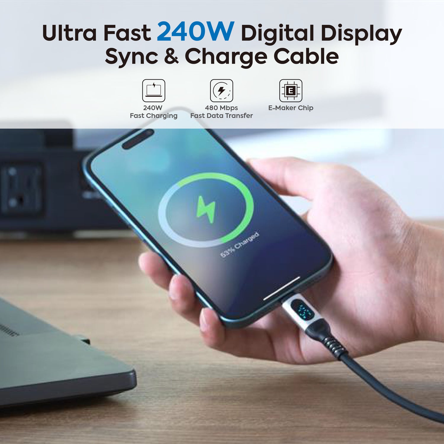 Duraflex Pro Digital Screen Silicone Cable - 240W