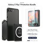 araree Galaxy Z Flip 7 Protection Bundle — Aero Flex M case + CORE Clear glass