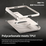 araree Aero Flex M iPhone Duo PC and TPU materials exploded view