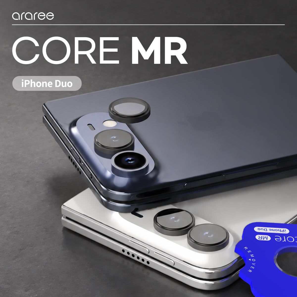 araree CORE MR camera lens protectors for Apple iPhone Duo