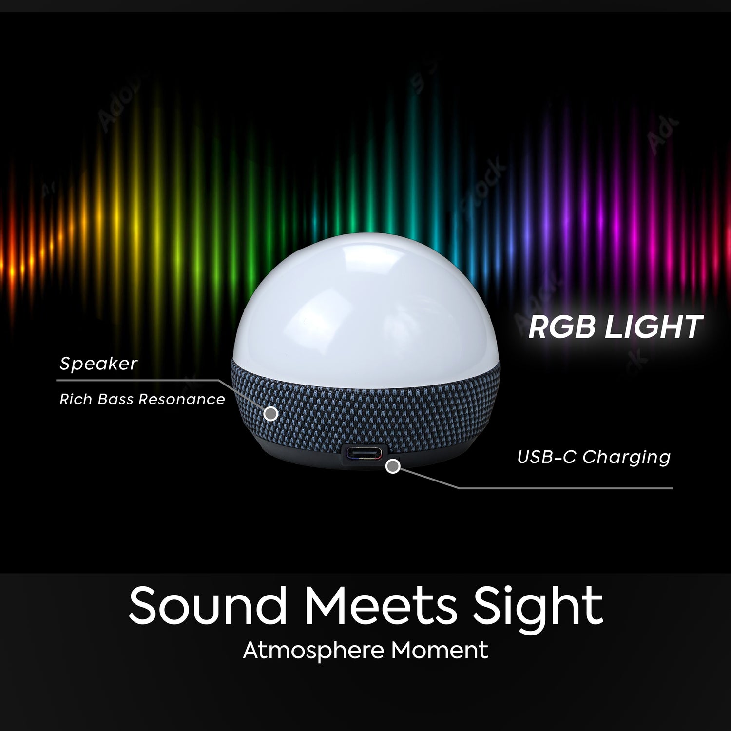 Night RGB Light Mood Music Speaker