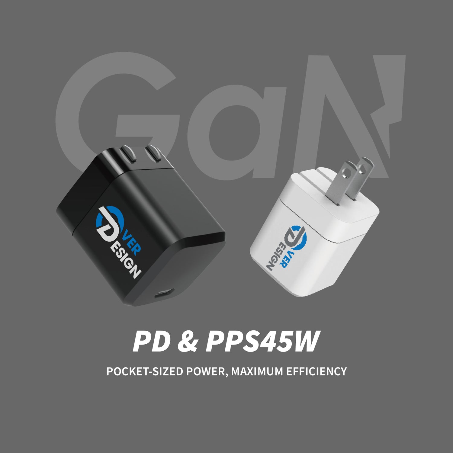Ultra-Compact PD45W & PPS45W Wall Charger