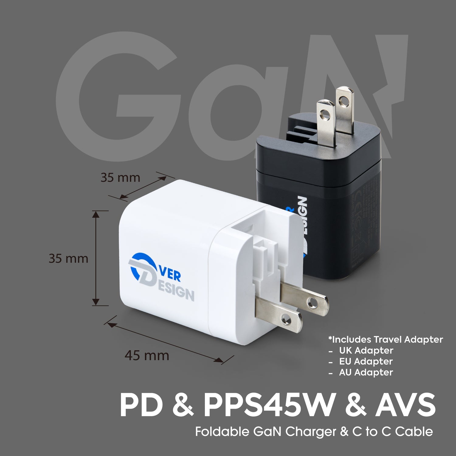 Travel Universal PD45W Wall Charger