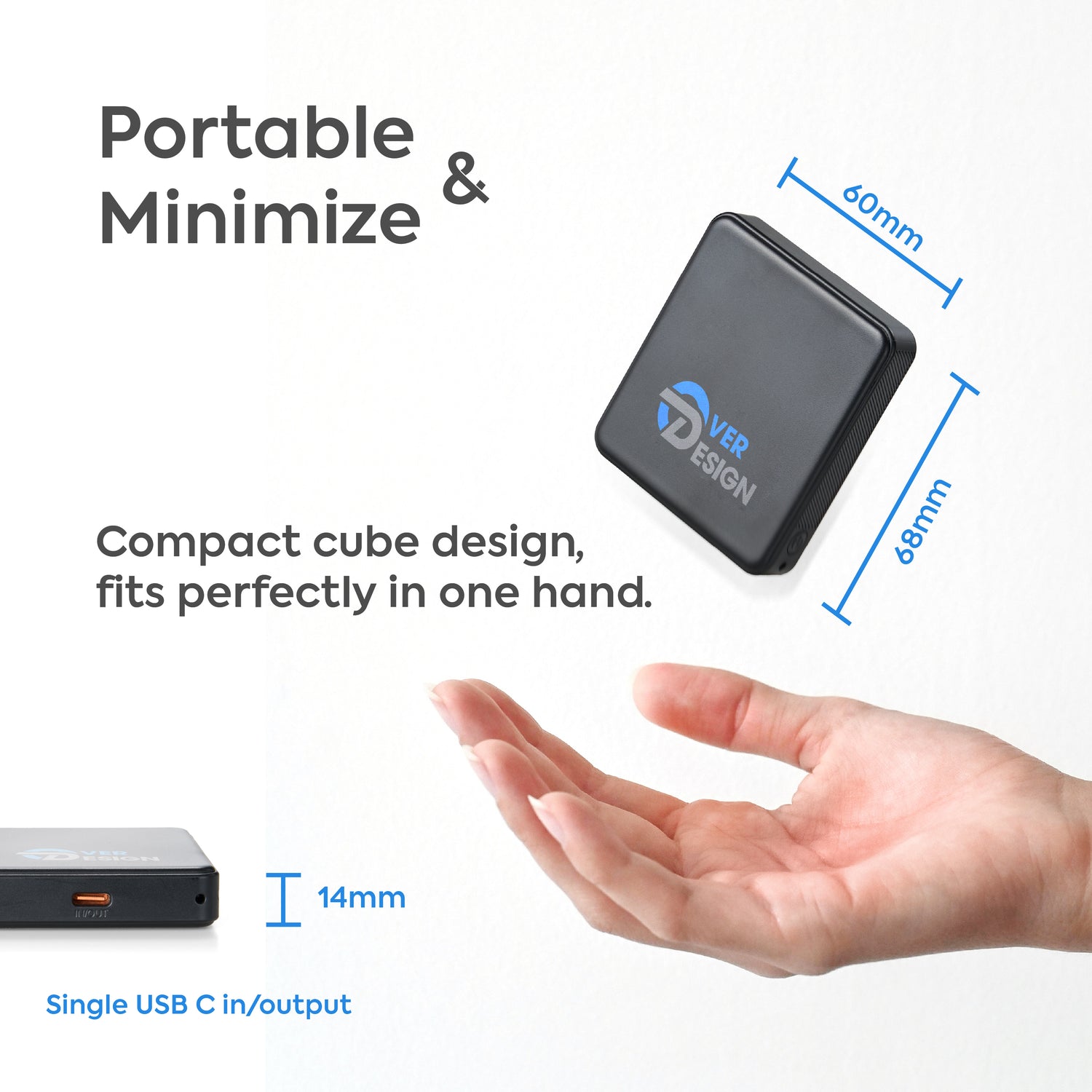 Cubie 5000mAh PD20W Powerbank