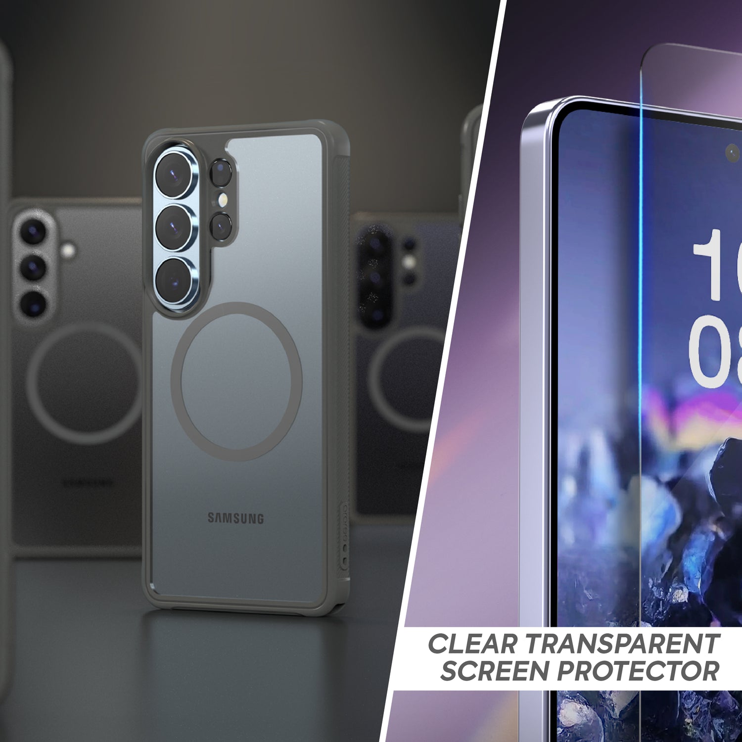 BUNDLE - Galaxy S26 Series Duple M Armor | Phone Case + Screen Protector Clear + Lens Protector