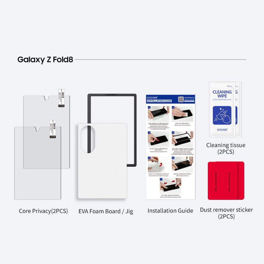 Araree - Galaxy Z Fold 8 | CORE Clear Screen Protector (2-Pack) |