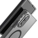 Close-up of the Araree DUPLE 360 M Galaxy Z Fold 8 case covering the hinge area