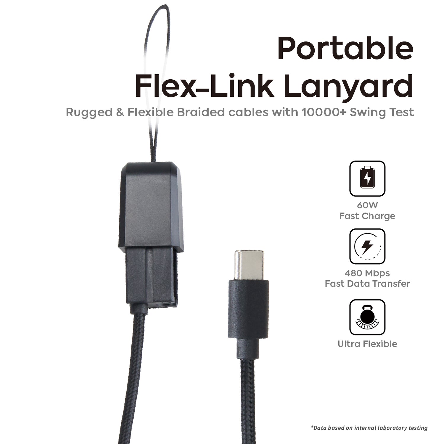 Lanyard Braided Cable - 60W